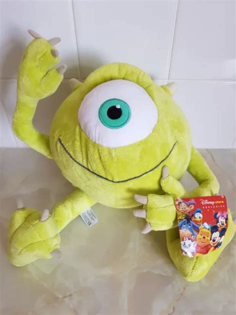 Disney Store Monsters Inc Mike Wazowski Soft Toy With Tags £950 Picclick Uk