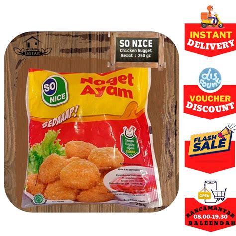 Jual So Nice Sedaap Nugget Ayam Original 250 Gr Enak Bandung Nuget