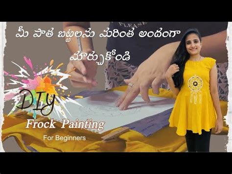 How To Do Painting On Clothes Fabric Painting For Beginners Turn