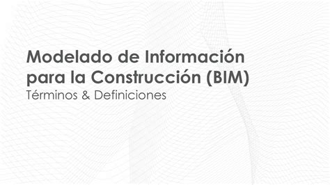 Modelado de Información para la Construcción BIM BIM GYM