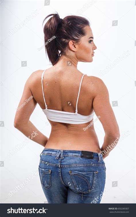 Beautiful Blonde Girl Sexy Fitness Posing Stock Photo Shutterstock