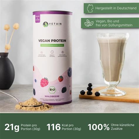 Vegan Protein Beere G Bio Vetain Protein Beeren Vegan