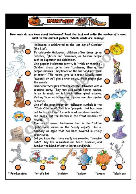 Halloween Worksheet Halloween Worksheets Vocabulary Worksheets