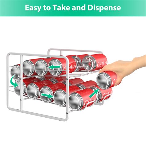 Smusei Stackable Soda Can Organizer Soda Rack Holder For