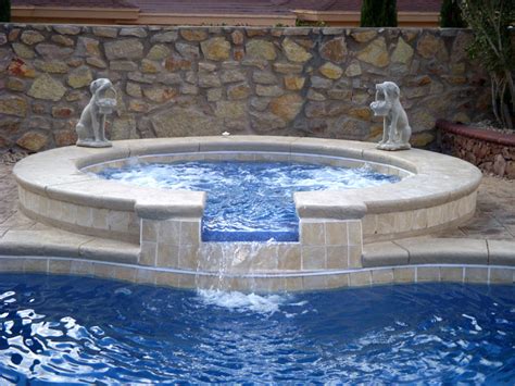 Mystic Spillover Spa Hot Tub Viking Fiberglass Pools