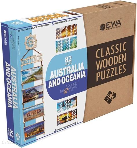 Ewa Drewniane Dwustronne Puzzle Australia I Oceania Ceny I Opinie