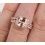 Limited Time Sale Carat Morganite Diamond Trio Wedding Bridal Ring