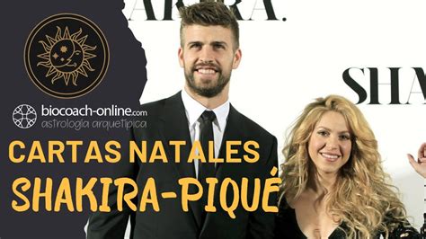 CARTAS NATALES SHAKIRA GERARD PIQUÉ SINASTRÍA ASTROLOGÍA SIDERAL MAPA