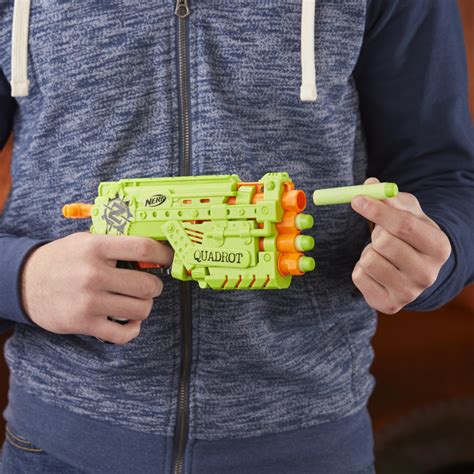 Ripley Lanzador Nerf E2673 Zombie Strike Quadrot