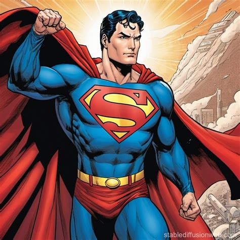 Superman's Red Cape | Stable Diffusion Online