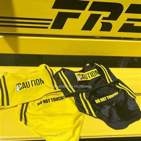 Fr Caution Line Bikini Women S Fashion Swimwear Bikinis Swimsuits On Carousell