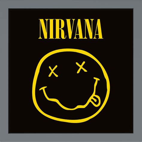 Nirvana (Smiley) Album Cover Framed Print | The Art Group