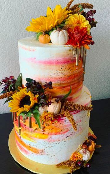 Fall Wedding Cakes And Flavors Bridal Shower Fall Wedding