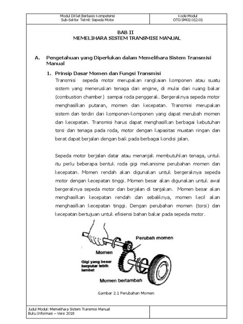 Materi Transmisi Sepeda Motor Pdf