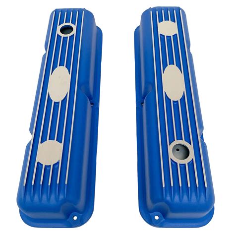 Ford Fe Custom Valve Covers Short Finned Blue Ansen Usa