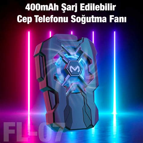 MEMO FL 07 400mAh Şarj Edilebilir Cep Telefonu Soğutma Fanı Radyatör