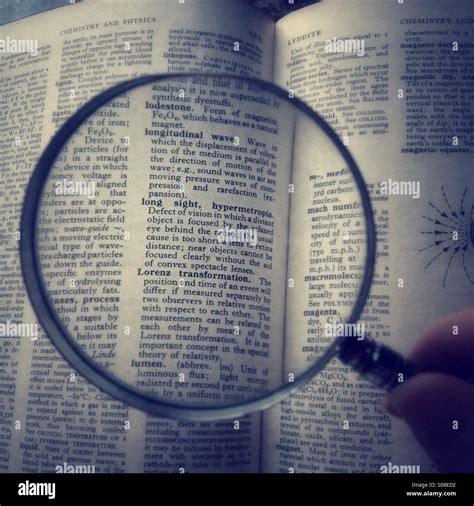 Glasses Magnifying Words Hi Res Stock Photography And Images Alamy