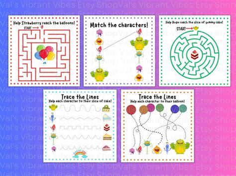 Super Simple Songs Activity Sheets Printable Pdfs 3 Sizes - Etsy