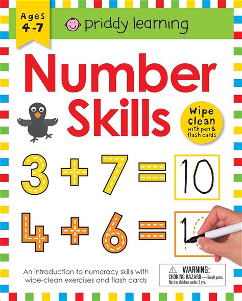 Amazon Number Skills Wipe Clean With Pen Flash Cards Priddy