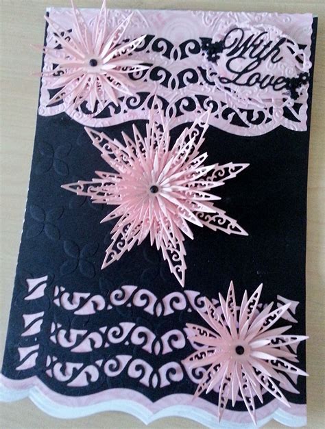 Black And Pink Card Pink Cards Projects To Try Made Tableware Black