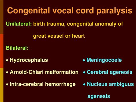 PPT - Vocal cord palsy & evaluation of hoarseness PowerPoint Presentation - ID:4890166