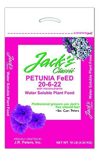 Petunia Fertilizer - Enhance Your Garden with Jacks Classic 10 lb FeED