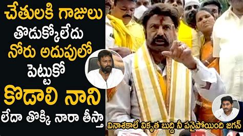 Nandamuri Balakrishna Strong Warning To Kodali Nani Ys Jagan Life