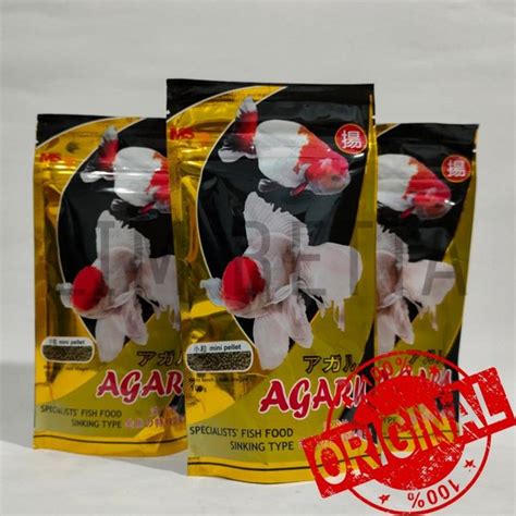 Jual Pellet Agaru Sinking Type Makanan Ikan Koki 100gr Di Lapak Lim