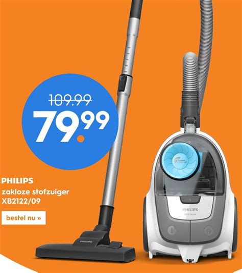 Philips Zakloze Stofzuiger XB2122 09 Aanbieding Bij Blokker