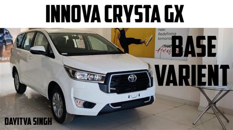 Toyota Innova Crysta Gx Base Varient Still The King Of Highways