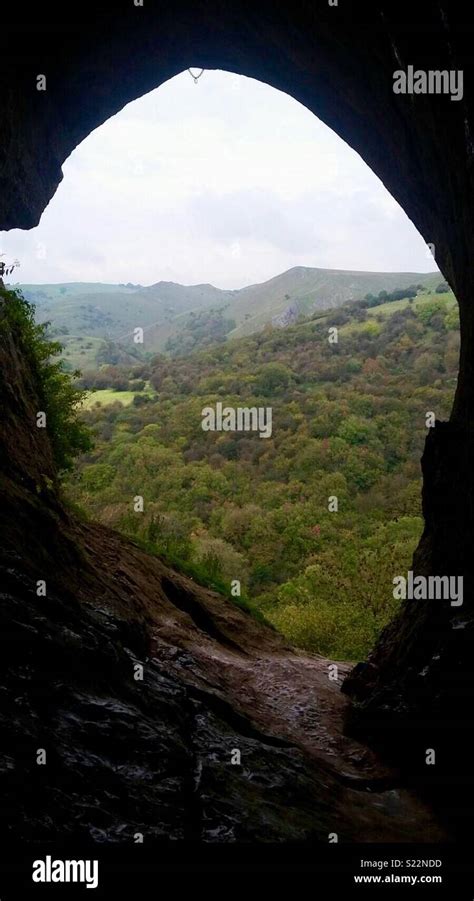 Thors Cave Peak District Stock Photo Alamy