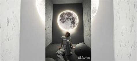 Картина интерьерная с подсветкой луна moon в Новокузнецке | Услуги | Авито
