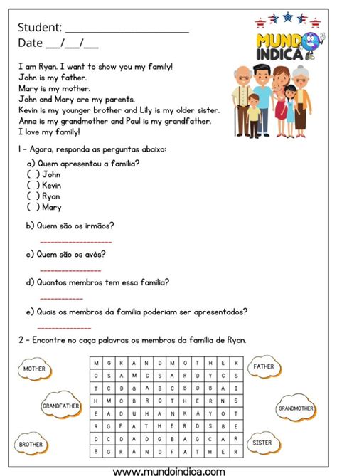Atividade De Ingles Para 7 Ano - 10 Atividades de Inglês 7 Ano para Imprimir