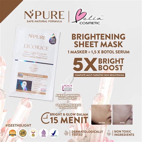 Jual Belia Npure Licorice Series Brightening The Light Cleanser