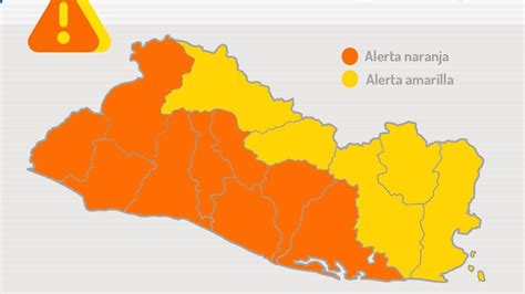 Emiten Alerta Naranja Para Departamentos Y Amarilla En Debido Al