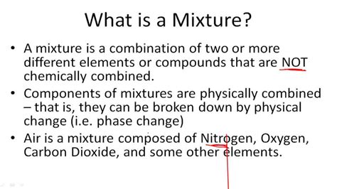 Distinguishing Mixtures From Pure Substances Example 2 Video