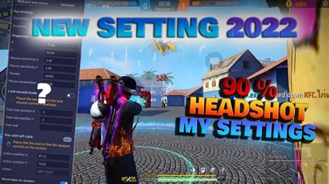 For All Pc 90 Headshot Rate ️⚡ Bluestacks 5msi 🎯🔥⚙️secret Setting