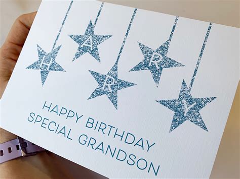 Birthday card grandson Grandson Birthday card Special | Etsy