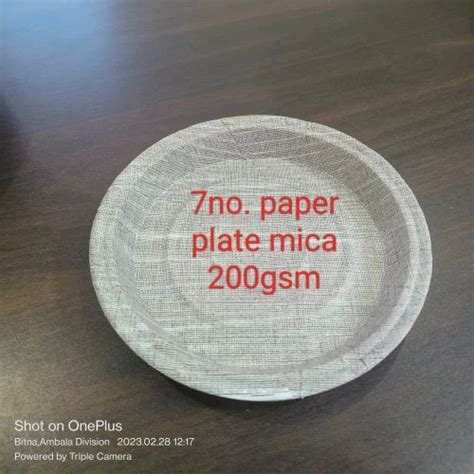 Inch No Mica Paper Plate At Rs Piece In Pinjore Id