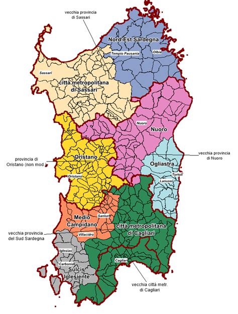 Cartina Regioni Storiche Della Sardegna Cartina Topografica Puglia