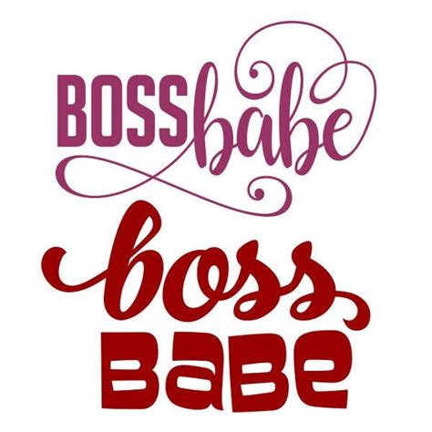 Boss Babe Cuttable Design SVG PNG DXF Eps Designs Cameo File Etsy