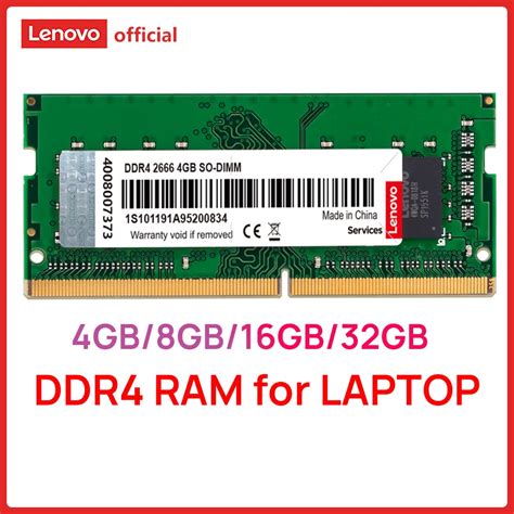 Lenovo DDR4 2400MHz 2666MHz 3200MHz 4GB 8GB 16GB 32GB Laptop RAM 260pin ...