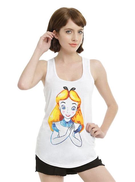 Disney Alice In Wonderland Watercolor Alice Girls Tank Top Tanktop