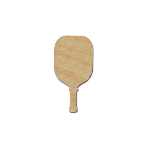 Pickleball Paddle Shape Unfinished Wood Cutout Variety of Sizes ...