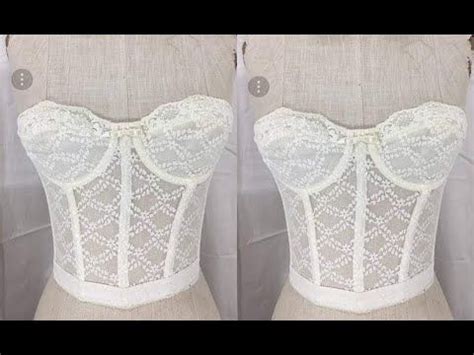 How To Sew In Boning In Corset Bustier Top With Cups Youtube