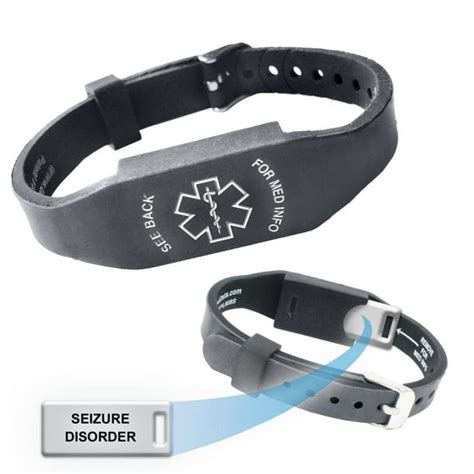 "Seizure Disorder" ELITE II Medical Alert ID Bracelet. Choose Color ...