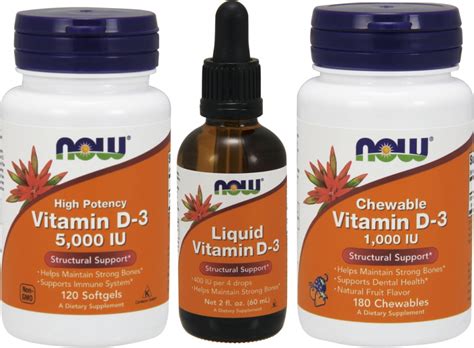 VITAMÍN D3 NOW - 11,84 € | BioCare.sk