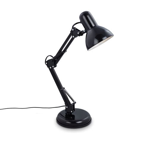 Pixa desk lamp, adjustable, E14, black | Lights.ie