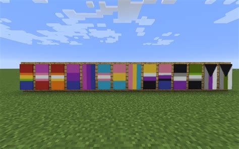 Happy Pride Made Some Pride Banners In Minecraft Lgbt Images And