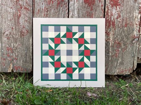 Barn Quilt Christmas Barn Quilt Wall Decor Barn Quilts Etsy